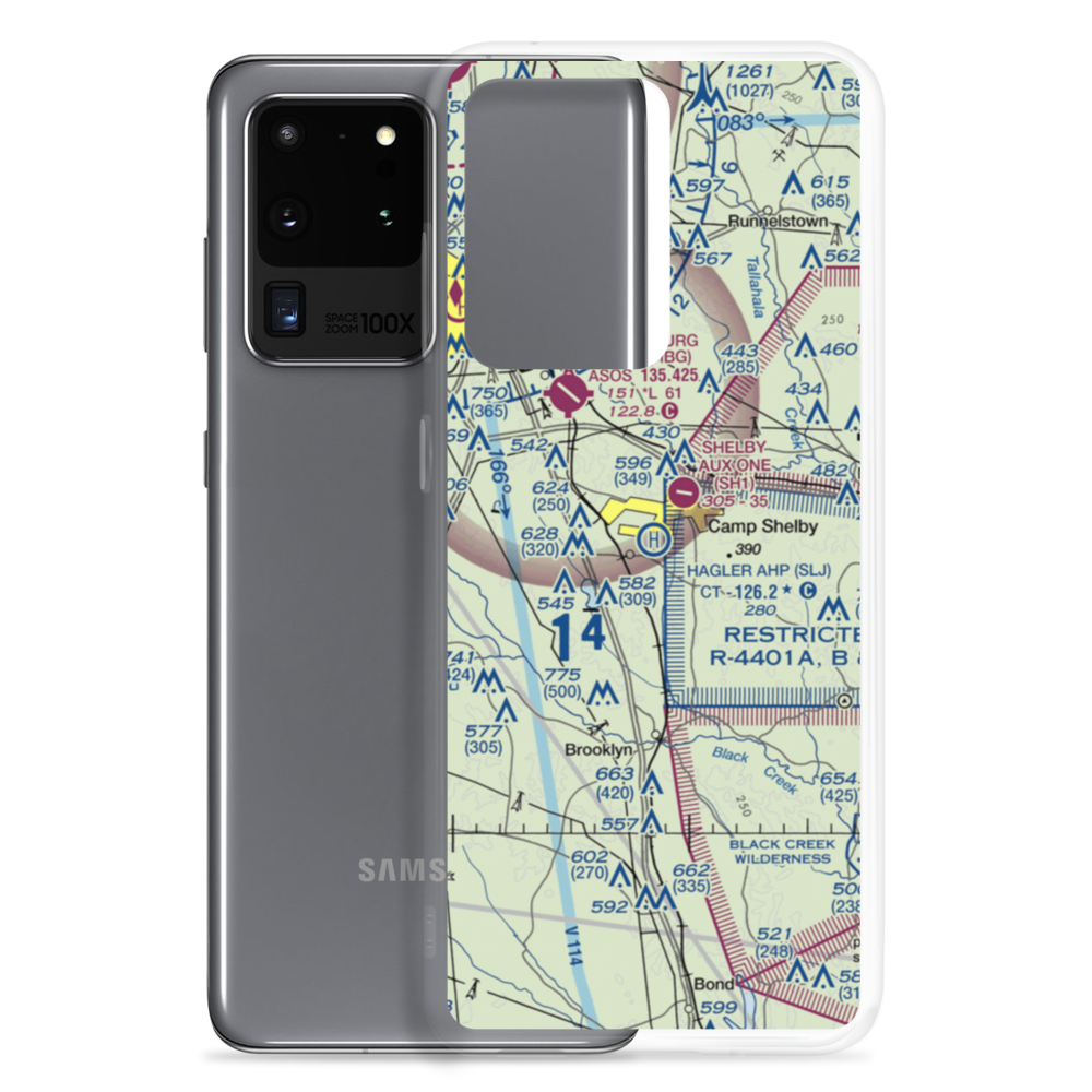 Hagler Army Heliport (SLJ) VFR Sectional Samsung Case Samsung Galaxy S20 Ultra model shown