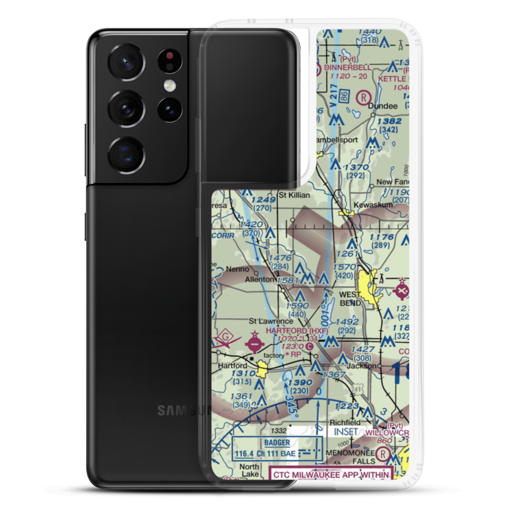 Hahn Sky Ranch Airport (2T5) VFR Sectional Samsung Case Samsung Galaxy S21 Ultra model shown