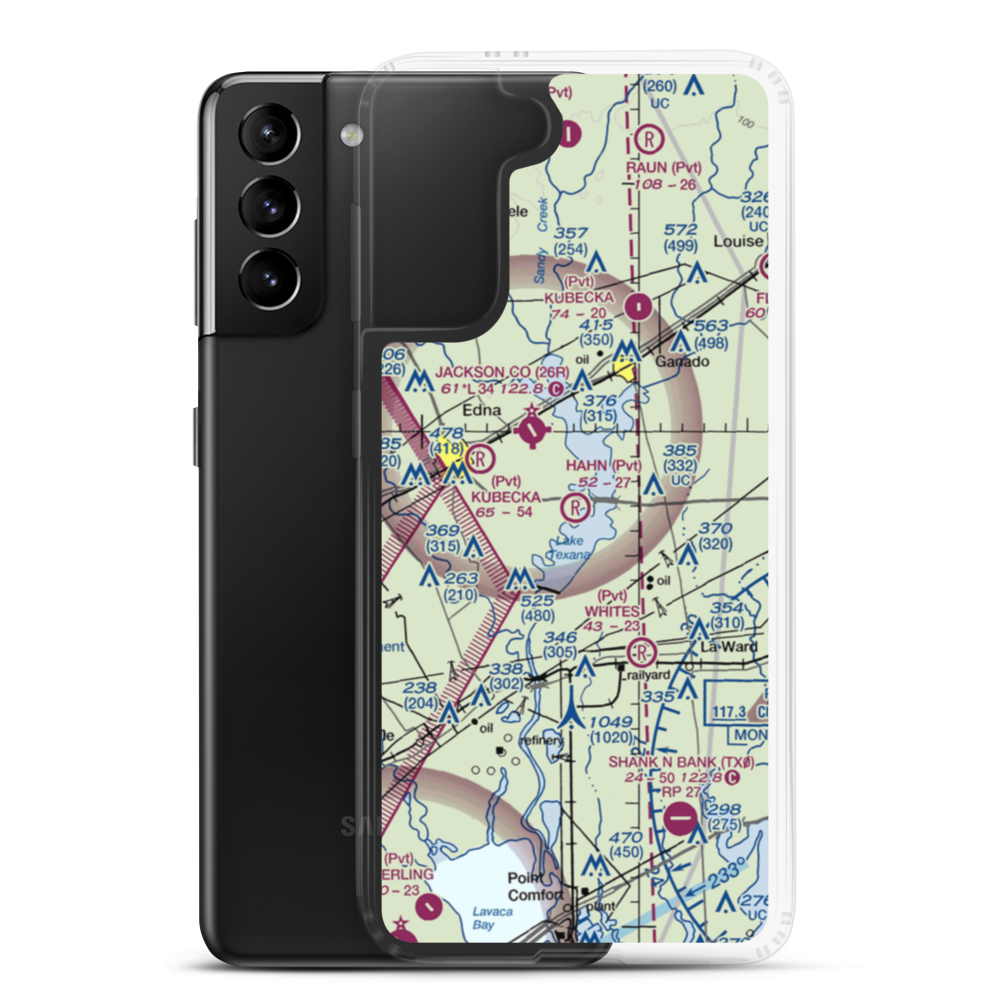 Hahns Airport (6TE3) VFR Sectional Samsung Case Samsung Galaxy S21 Plus model shown