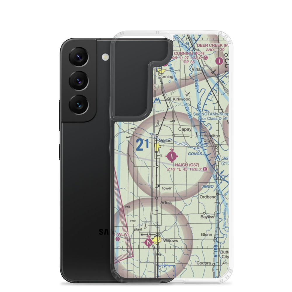 Haigh Field (O37) VFR Sectional Samsung Case Samsung Galaxy S22 model shown
