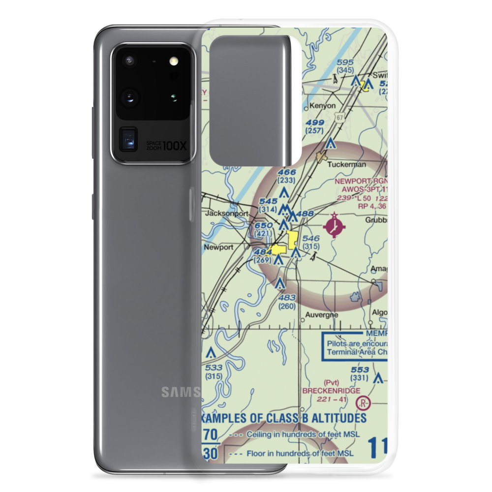 Haigwood Landing Strip (43AR) VFR Sectional Samsung Case Samsung Galaxy S20 Ultra model shown