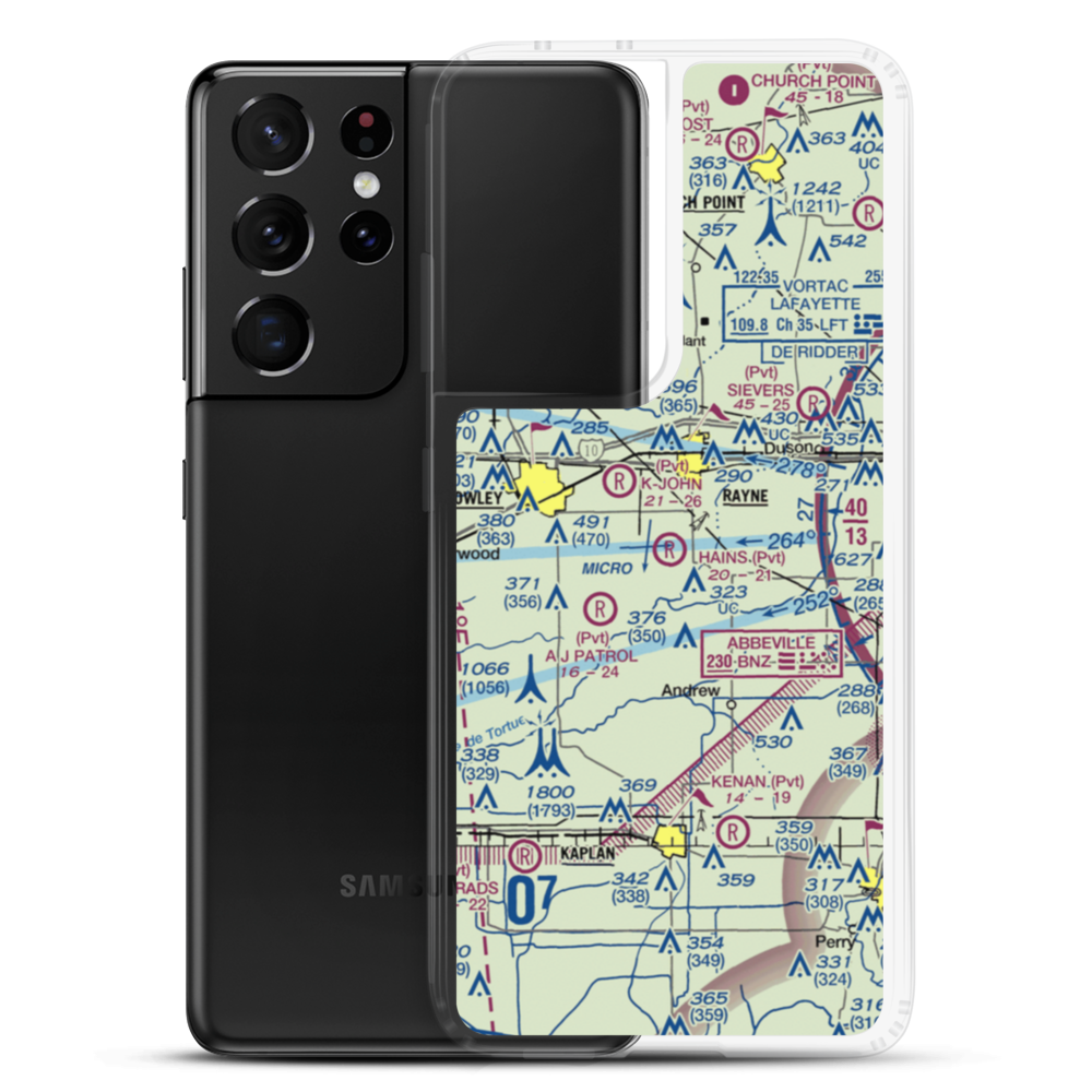 Hains Airstrip (12LS) VFR Sectional Samsung Case Samsung Galaxy S21 Ultra model shown