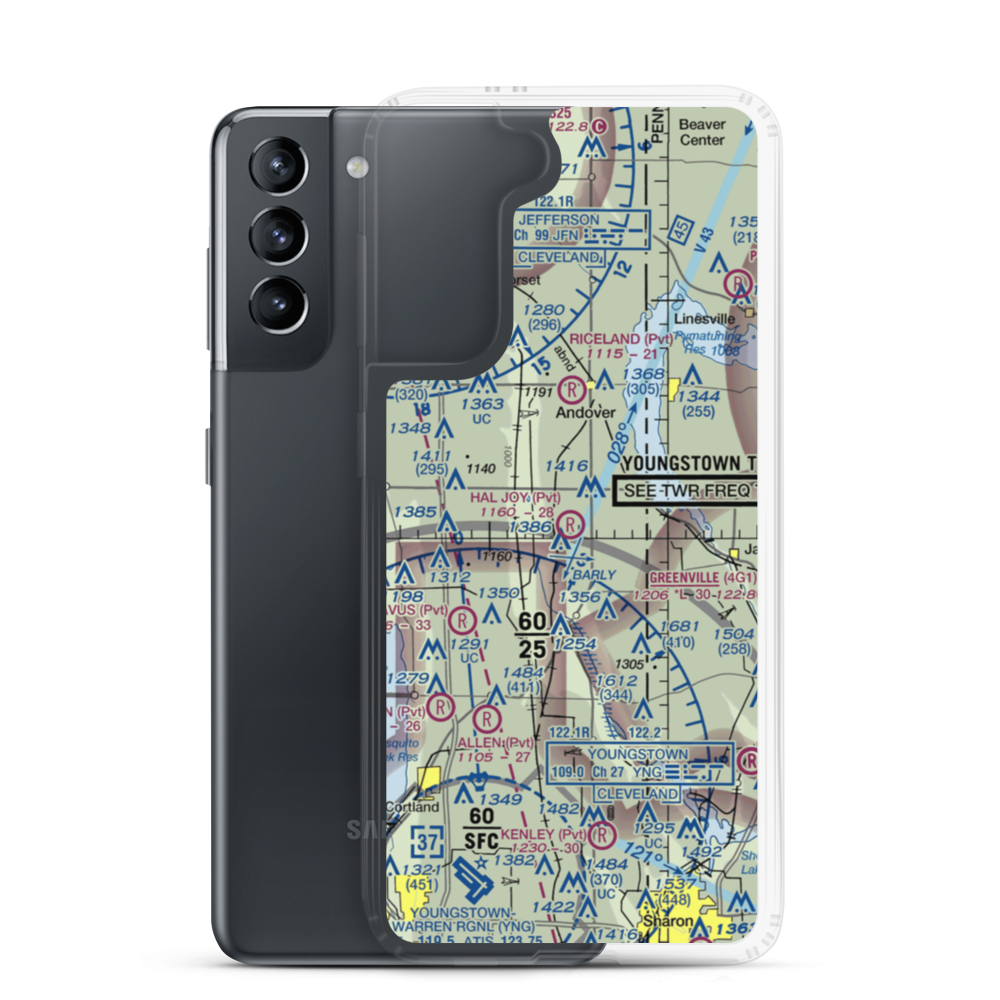 Hal Joy Airfield (06OH) VFR Sectional Samsung Case Samsung Galaxy S21 model shown