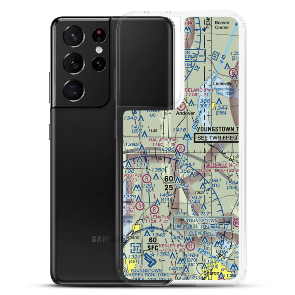 Hal Joy Airfield (06OH) VFR Sectional Samsung Case Samsung Galaxy S21 Ultra model shown