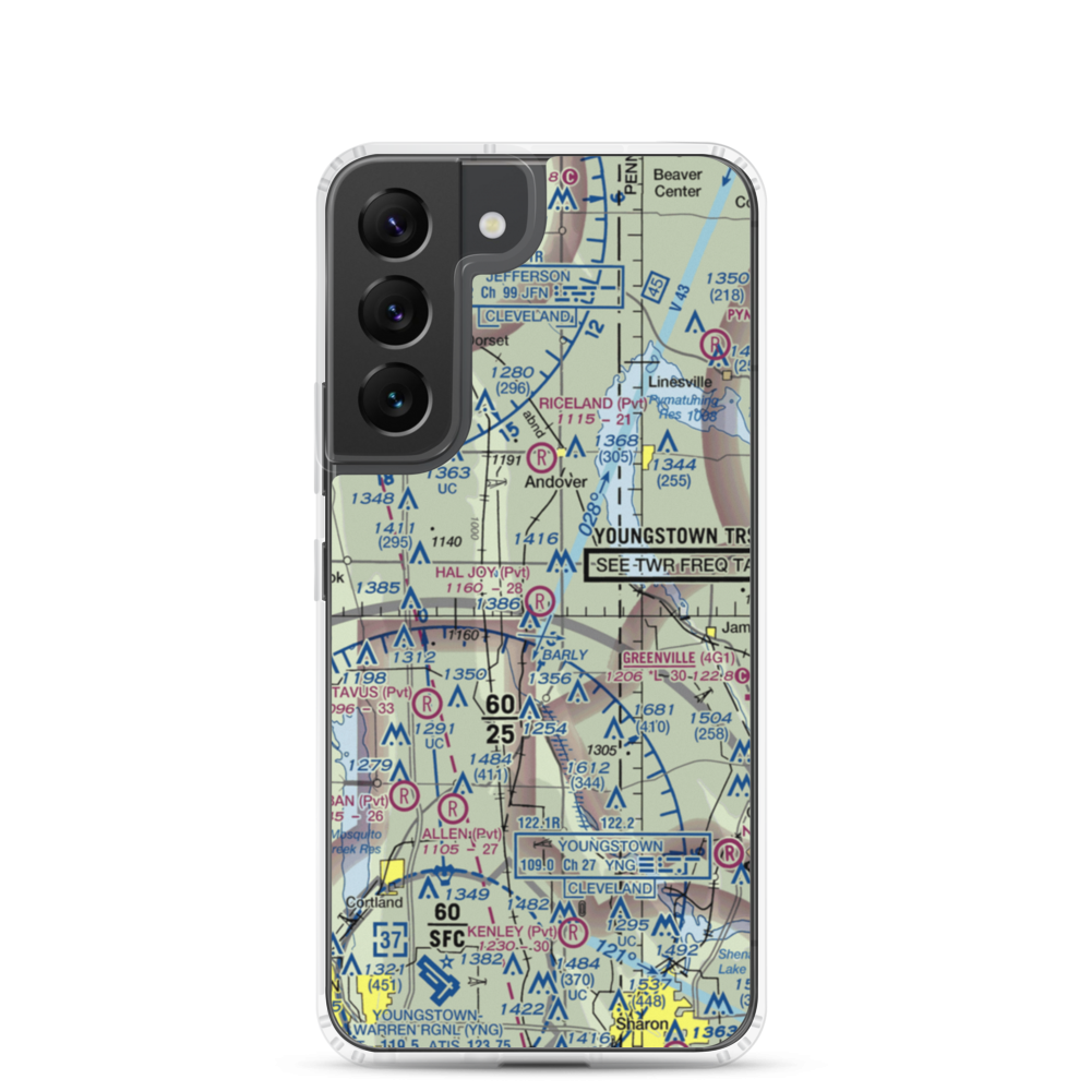 Hal Joy Airfield (06OH) VFR Sectional Samsung Case Samsung Galaxy S22 model shown