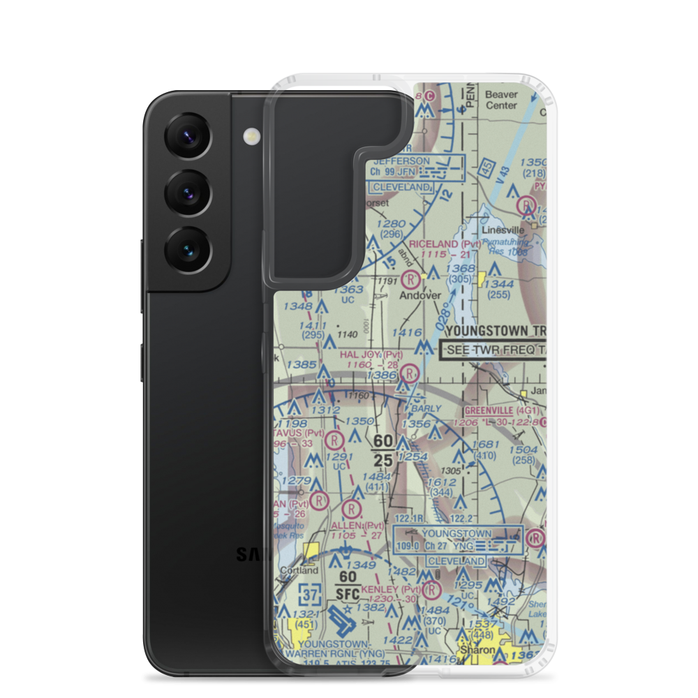 Hal Joy Airfield (06OH) VFR Sectional Samsung Case Samsung Galaxy S22 model shown