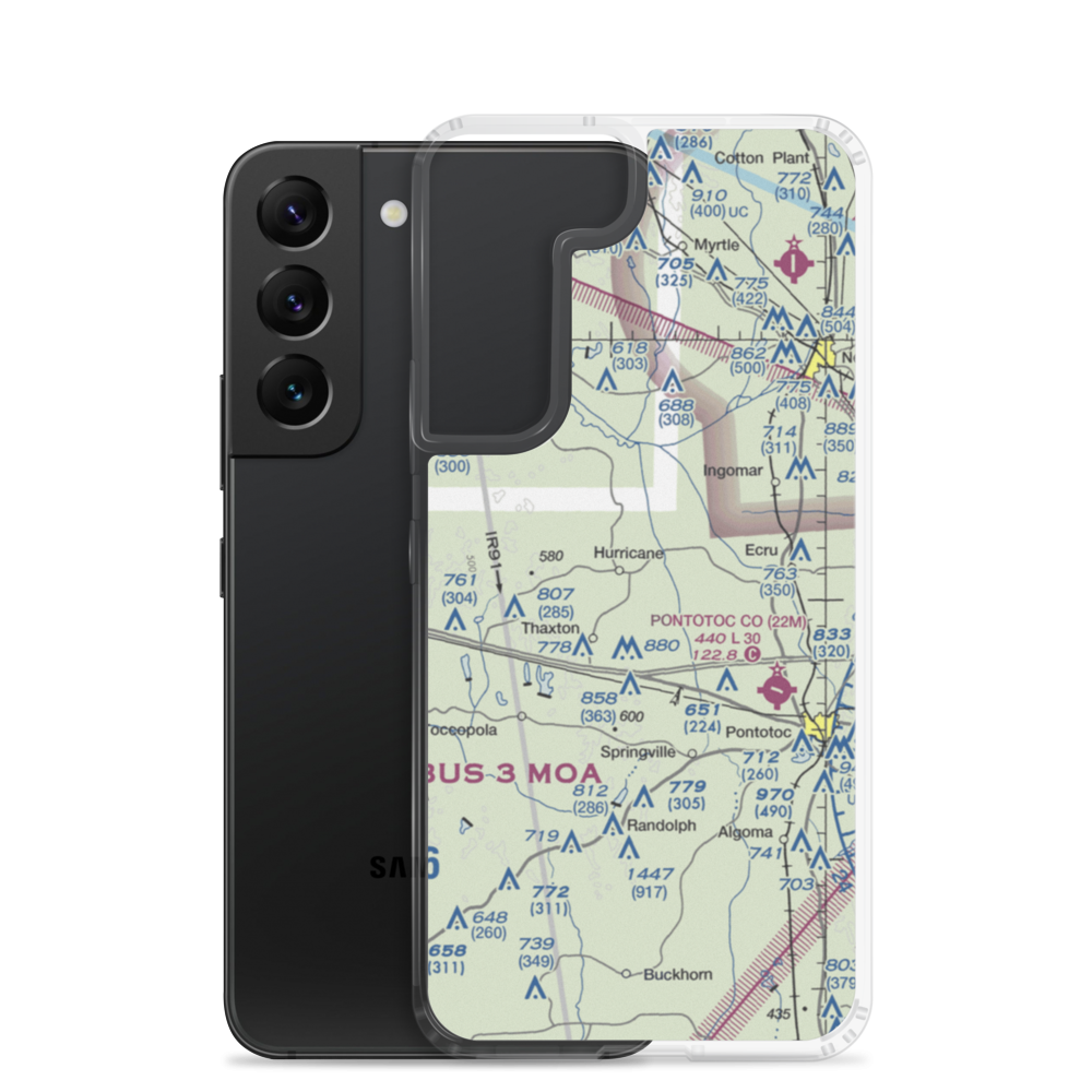 Hale Field (0MS7) VFR Sectional Samsung Case Samsung Galaxy S22 model shown