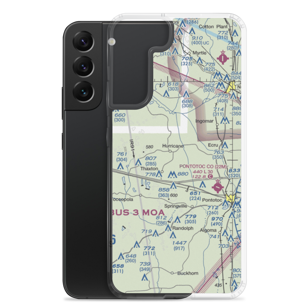 Hale Field (0MS7) VFR Sectional Samsung Case Samsung Galaxy S22 Plus model shown