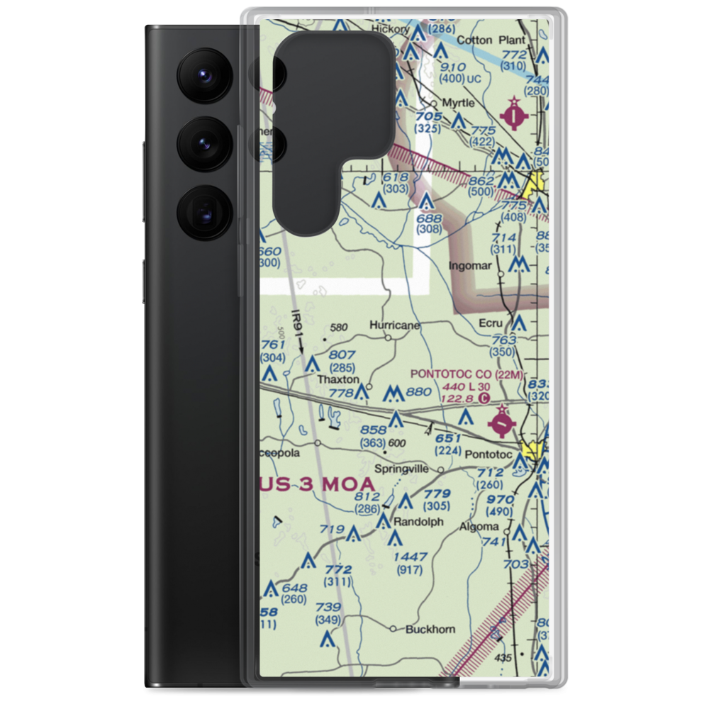 Hale Field (0MS7) VFR Sectional Samsung Case Samsung Galaxy S22 Ultra model shown