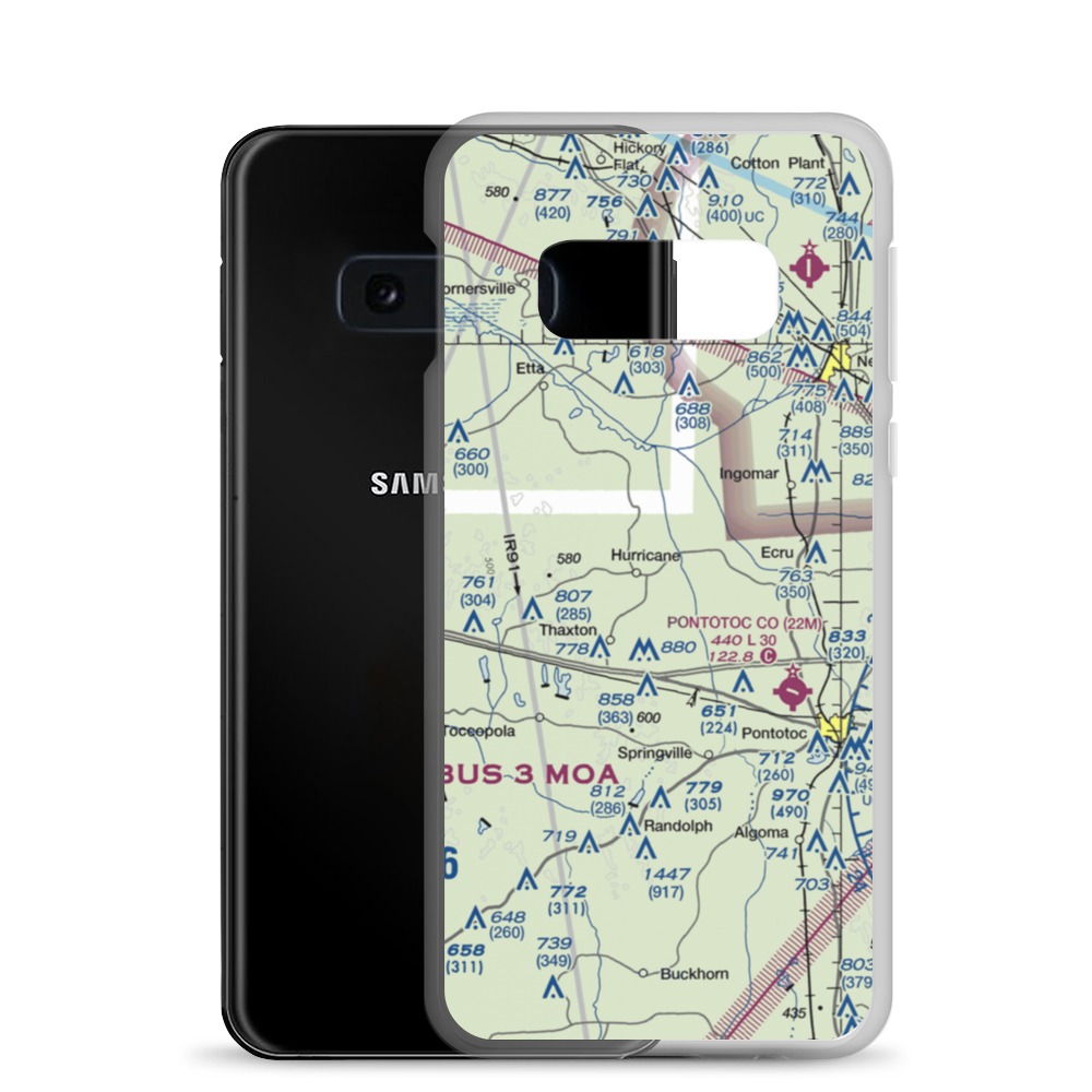 Hale Field (0MS7) VFR Sectional Samsung Case Samsung Galaxy S10e model shown
