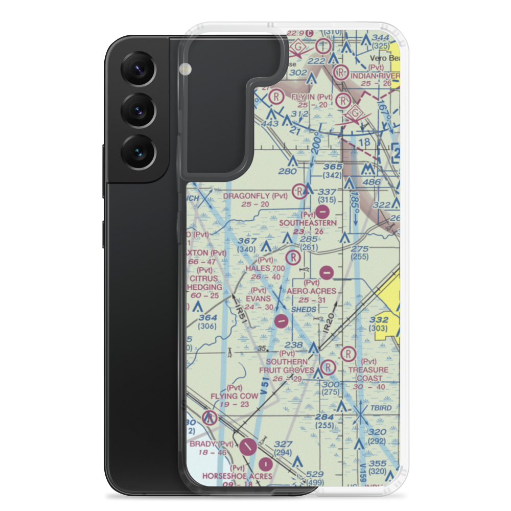 Hales 700 Airport (FL29) VFR Sectional Samsung Case Samsung Galaxy S22 Plus model shown