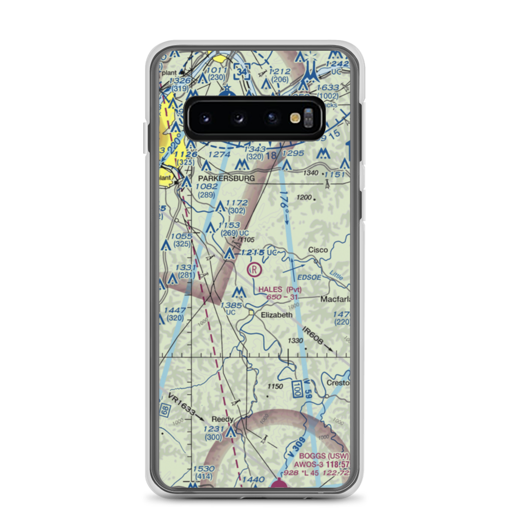 Hales Landing Airport (2WV3) VFR Sectional Samsung Case Samsung Galaxy S10 model shown