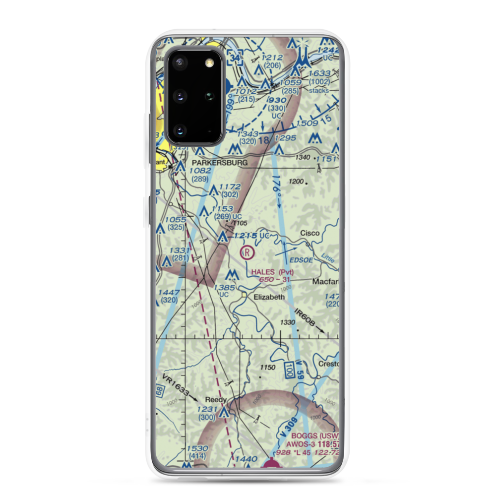 Hales Landing Airport (2WV3) VFR Sectional Samsung Case Samsung Galaxy S20 Plus model shown