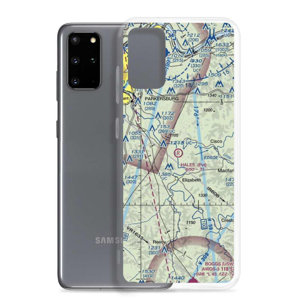 Hales Landing Airport (2WV3) VFR Sectional Samsung Case Samsung Galaxy S20 Plus model shown