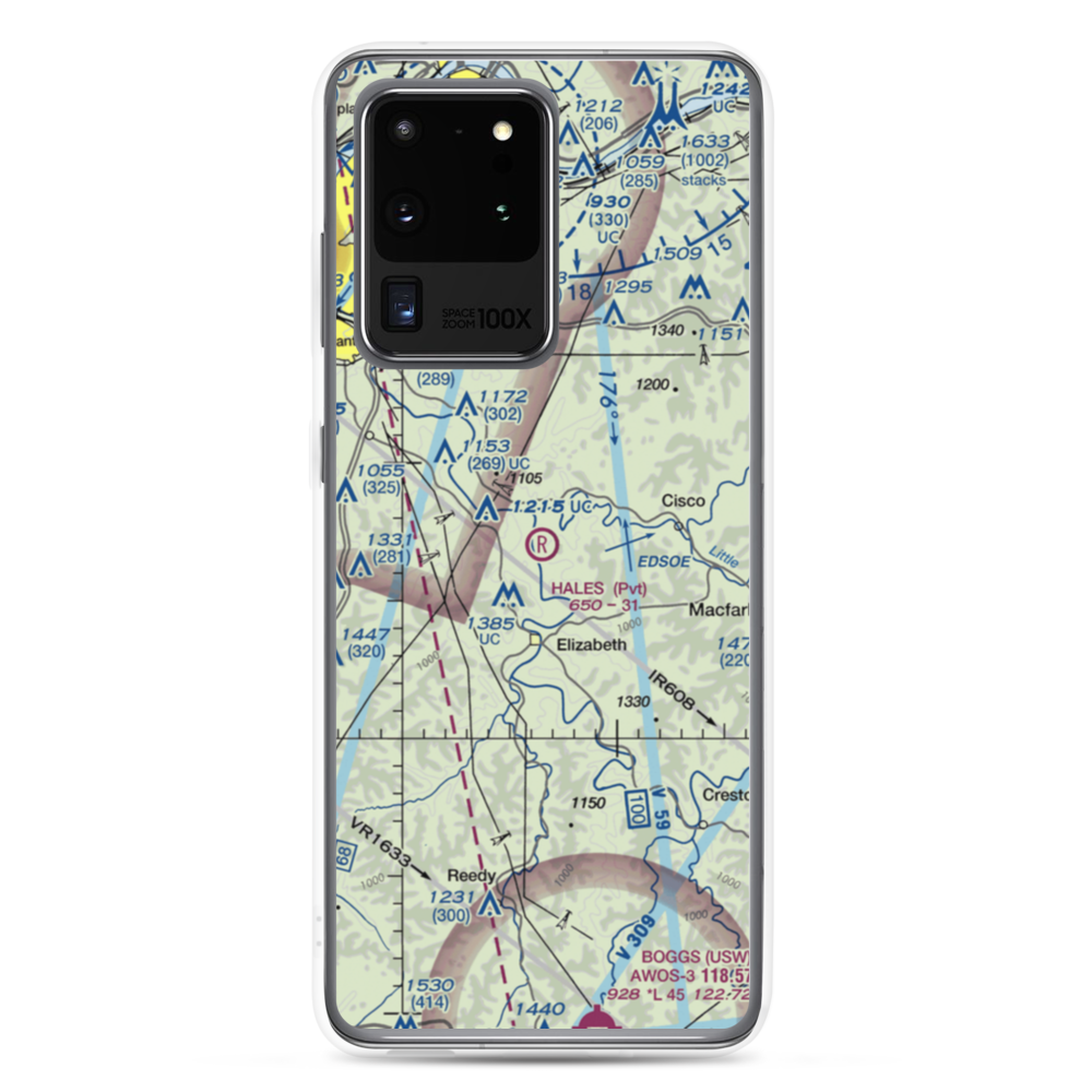 Hales Landing Airport (2WV3) VFR Sectional Samsung Case Samsung Galaxy S20 Ultra model shown