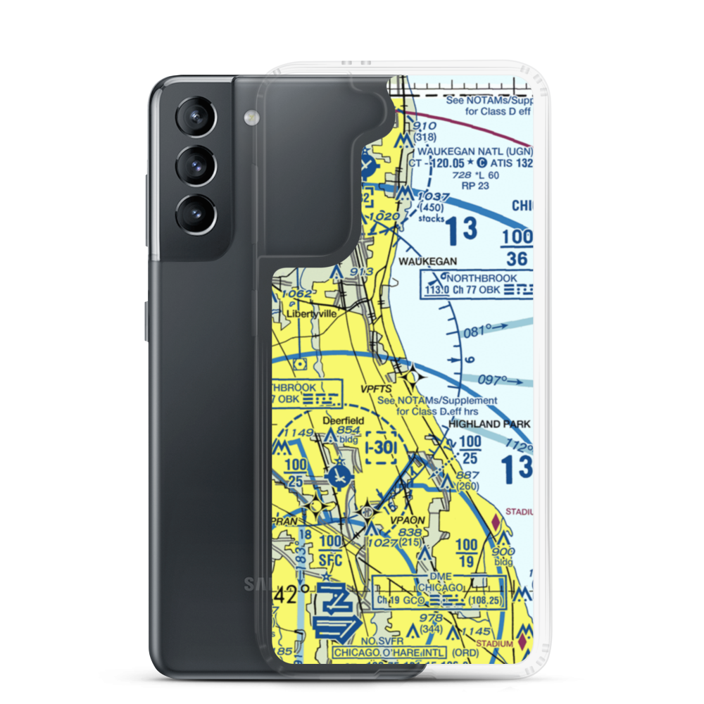 Haley Army Airfield (FSN) VFR Sectional Samsung Case Samsung Galaxy S21 model shown