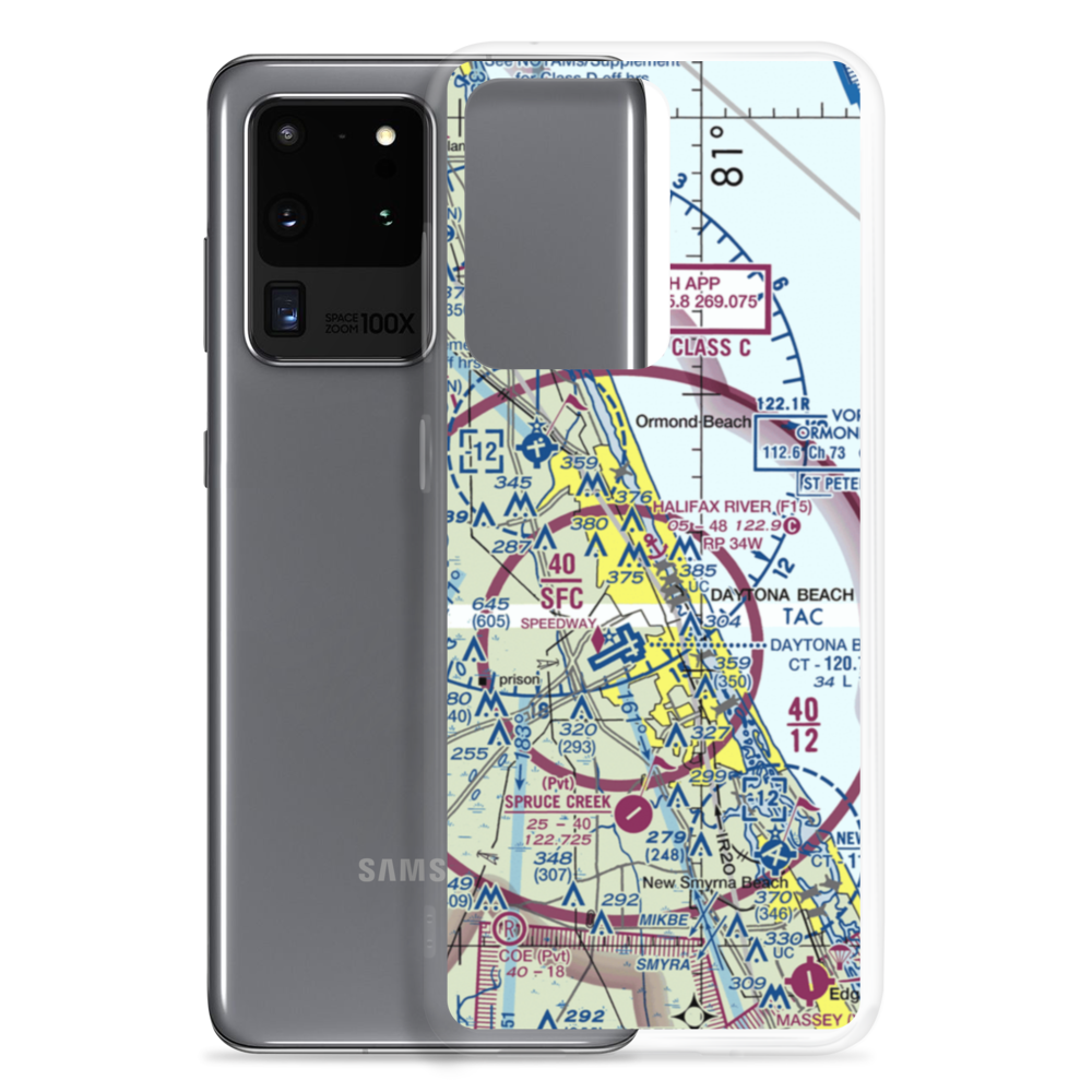 Halifax River Seaplane Base (F15) VFR Sectional Samsung Case Samsung Galaxy S20 Ultra model shown