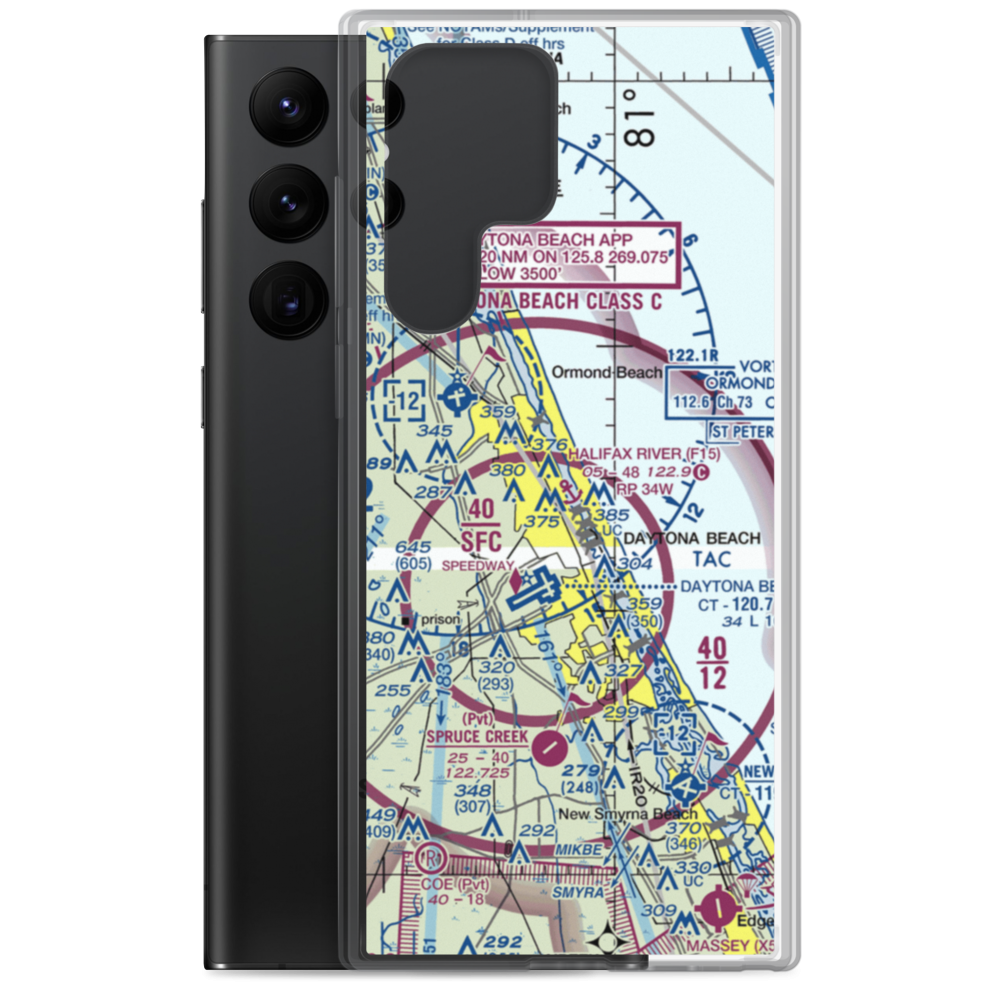 Halifax River Seaplane Base (F15) VFR Sectional Samsung Case Samsung Galaxy S22 Ultra model shown