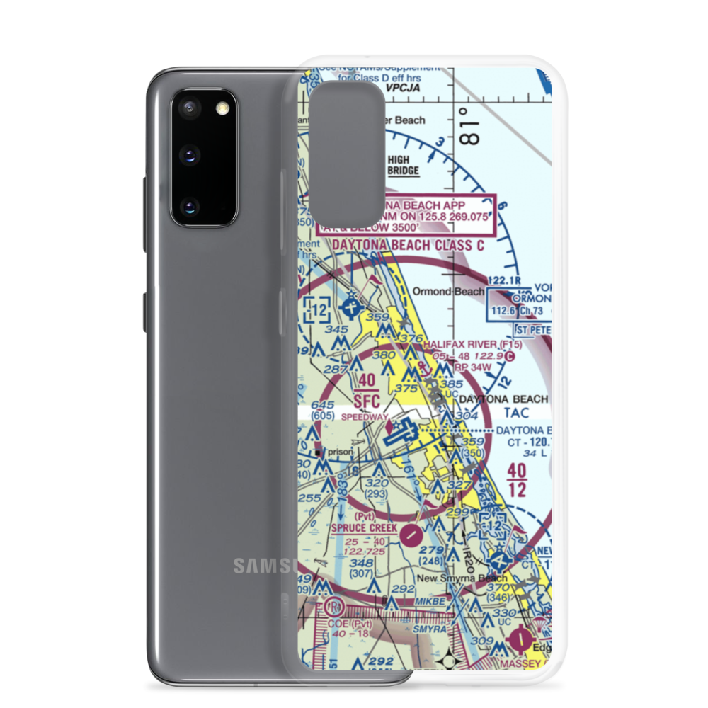 Halifax River Seaplane Base (F15) VFR Sectional Samsung Case Samsung Galaxy S20 model shown