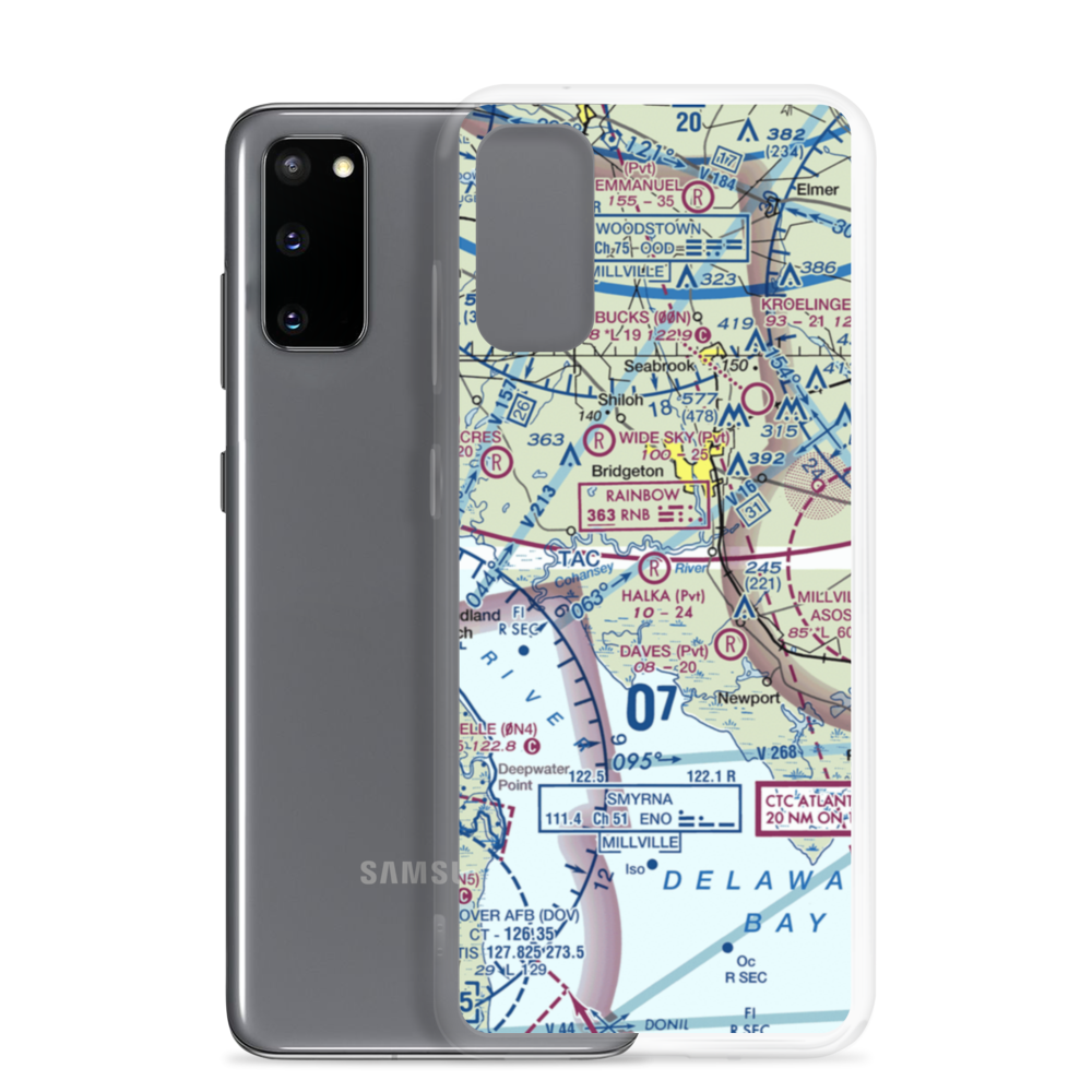 Halka Nurseries Airport (9NJ6) VFR Sectional Samsung Case Samsung Galaxy S20 model shown