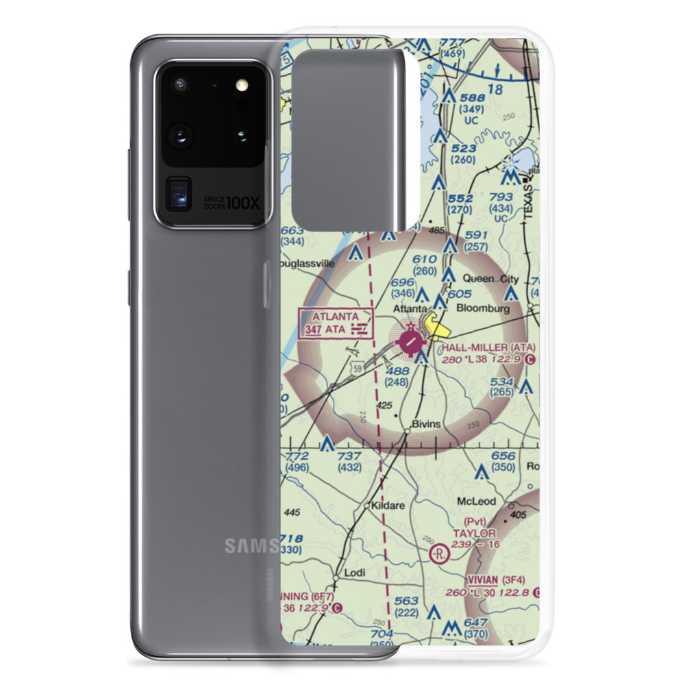 Hall Miller Municipal Airport (ATA) VFR Sectional Samsung Case Samsung Galaxy S20 Ultra model shown