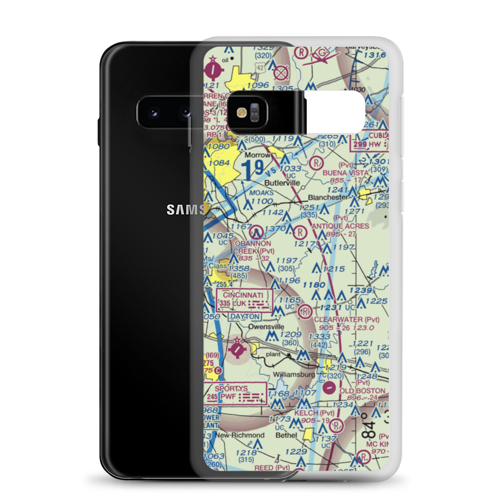 Hallelujah Field (OI40) VFR Sectional Samsung Case Samsung Galaxy S10 model shown