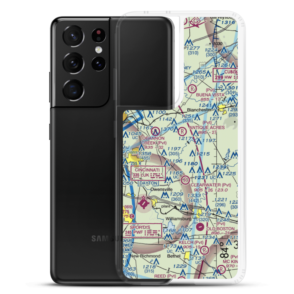 Hallelujah Field (OI40) VFR Sectional Samsung Case Samsung Galaxy S21 Ultra model shown
