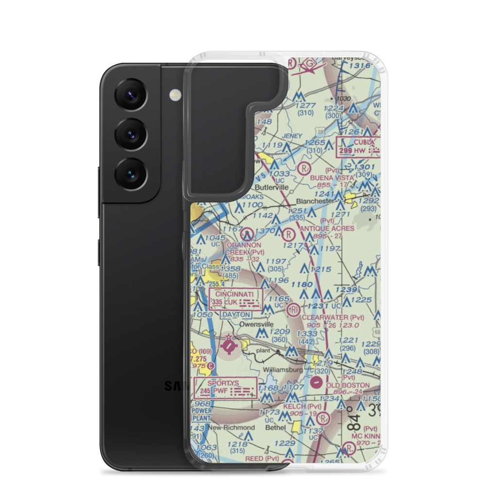 Hallelujah Field (OI40) VFR Sectional Samsung Case Samsung Galaxy S22 model shown
