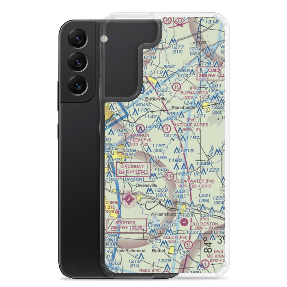 Hallelujah Field (OI40) VFR Sectional Samsung Case Samsung Galaxy S22 Plus model shown