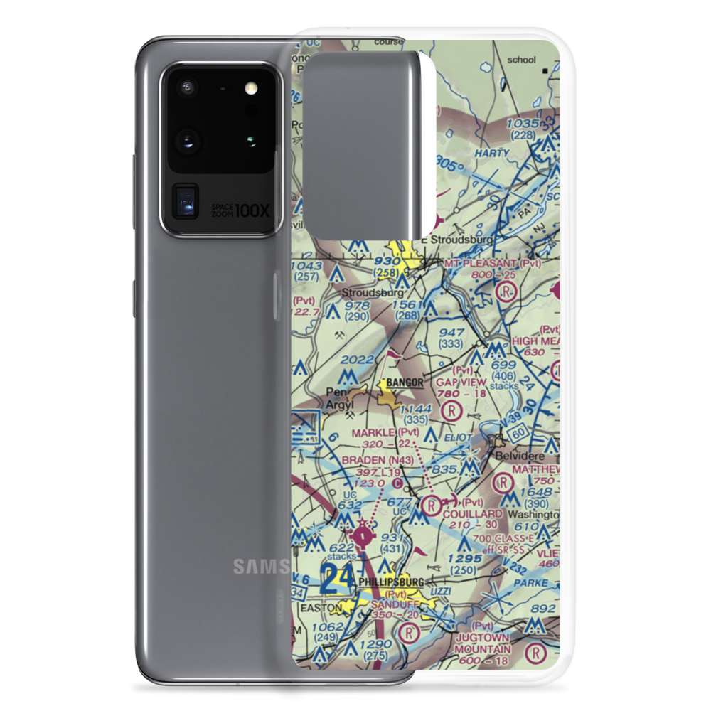 Hallett's Airport (8PN2) VFR Sectional Samsung Case Samsung Galaxy S20 Ultra model shown