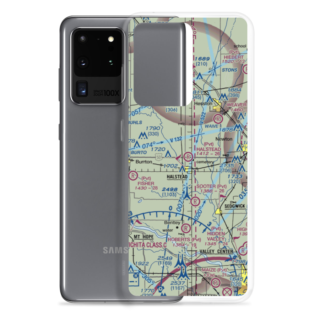Halstead Airport (SN05) VFR Sectional Samsung Case Samsung Galaxy S20 Ultra model shown