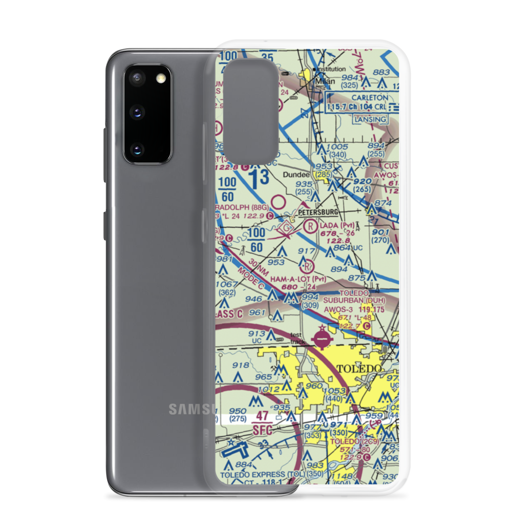 Ham-A-Lot Field (MI48) VFR Sectional Samsung Case Samsung Galaxy S20 model shown