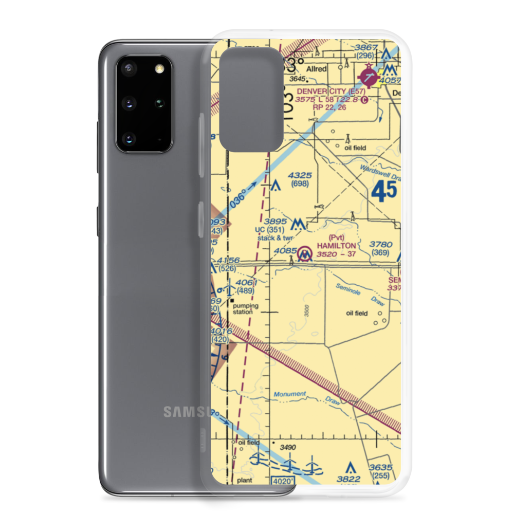Hamilton Aircraft, Inc Airport (5TA0) VFR Sectional Samsung Case Samsung Galaxy S20 Plus model shown