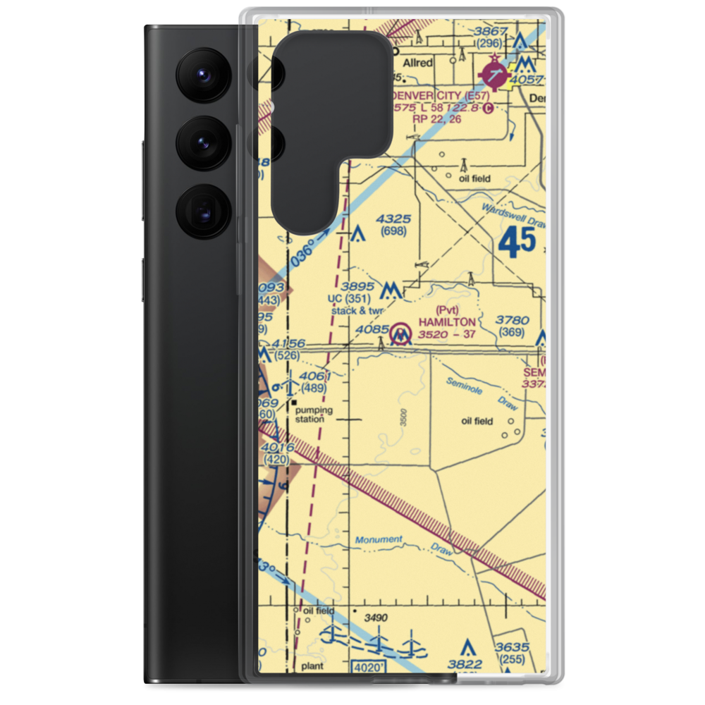 Hamilton Aircraft, Inc Airport (5TA0) VFR Sectional Samsung Case Samsung Galaxy S22 Ultra model shown