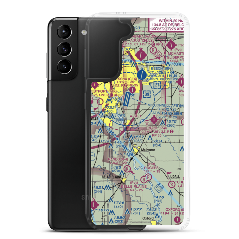 Hamilton Field (1K3) VFR Sectional Samsung Case Samsung Galaxy S21 Plus model shown