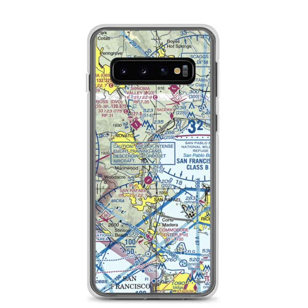 Hamilton Field (SRF) VFR Sectional Samsung Case Samsung Galaxy S10 model shown