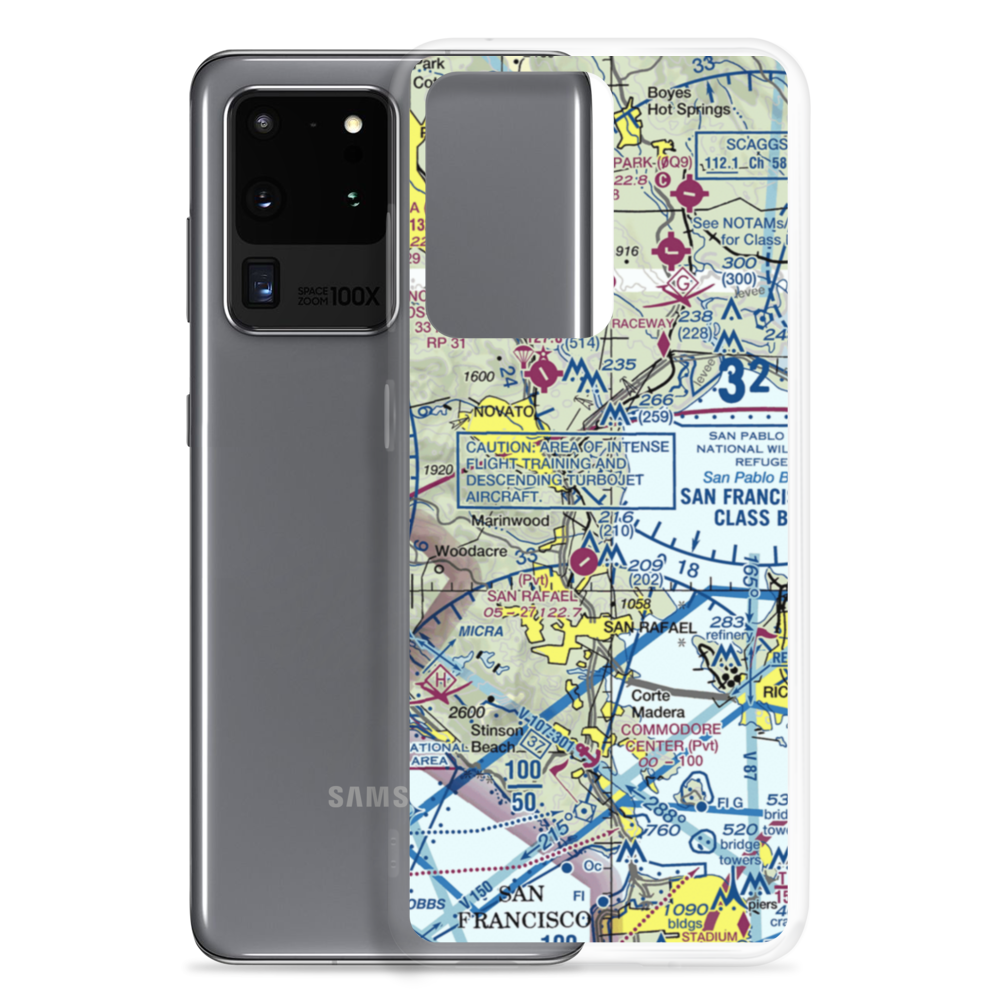 Hamilton Field (SRF) VFR Sectional Samsung Case Samsung Galaxy S20 Ultra model shown
