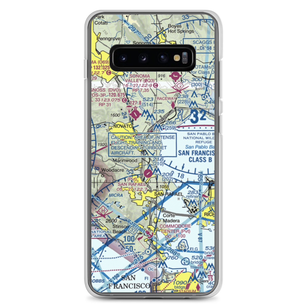 Hamilton Field (SRF) VFR Sectional Samsung Case Samsung Galaxy S10+ model shown