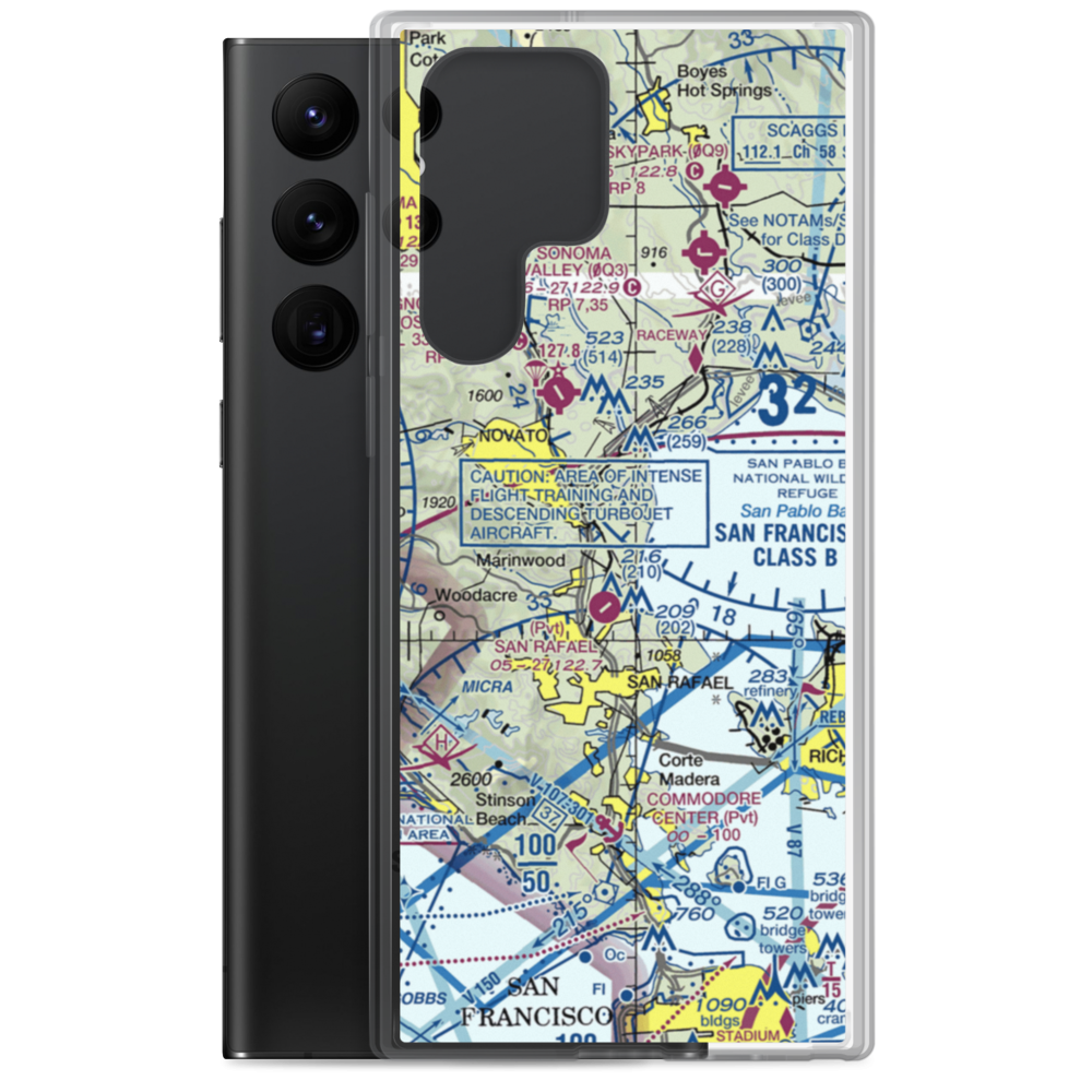 Hamilton Field (SRF) VFR Sectional Samsung Case Samsung Galaxy S22 Ultra model shown