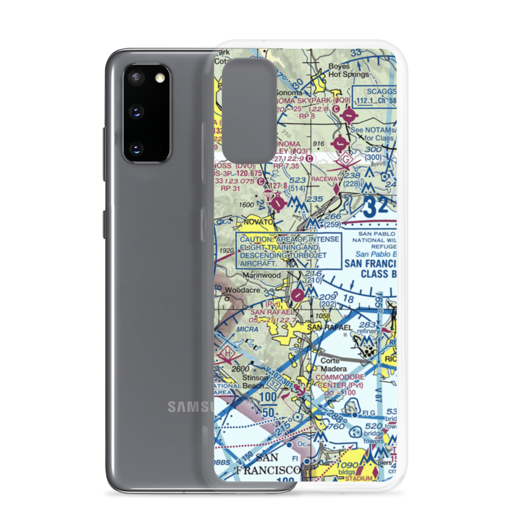 Hamilton Field (SRF) VFR Sectional Samsung Case Samsung Galaxy S20 model shown