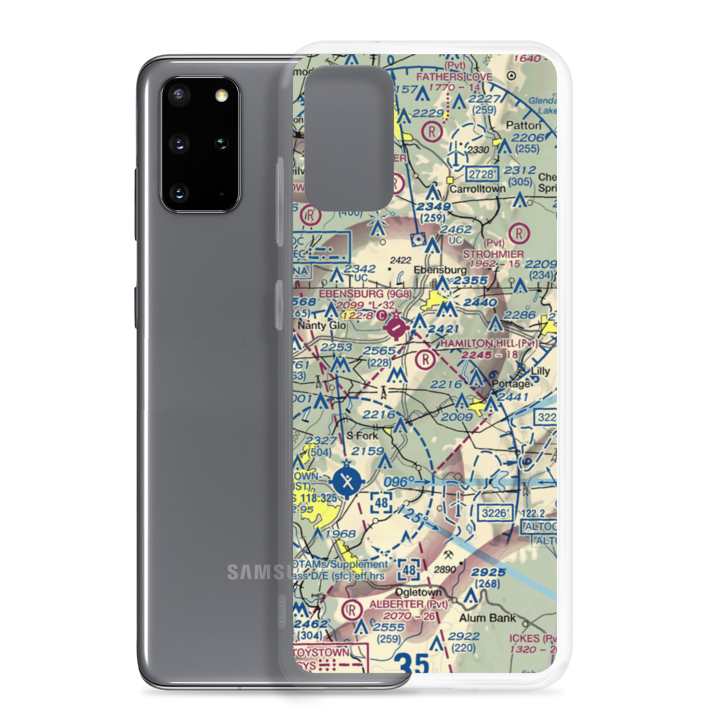 Hamilton Hill Airport (PS47) VFR Sectional Samsung Case Samsung Galaxy S20 Plus model shown