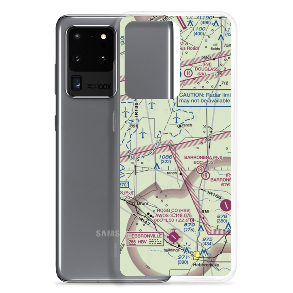 Hamilton Ranch Airport (8TS0) VFR Sectional Samsung Case Samsung Galaxy S20 Ultra model shown