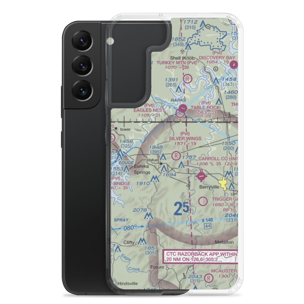 Hammer Field Airport (7AR0) VFR Sectional Samsung Case Samsung Galaxy S22 Plus model shown