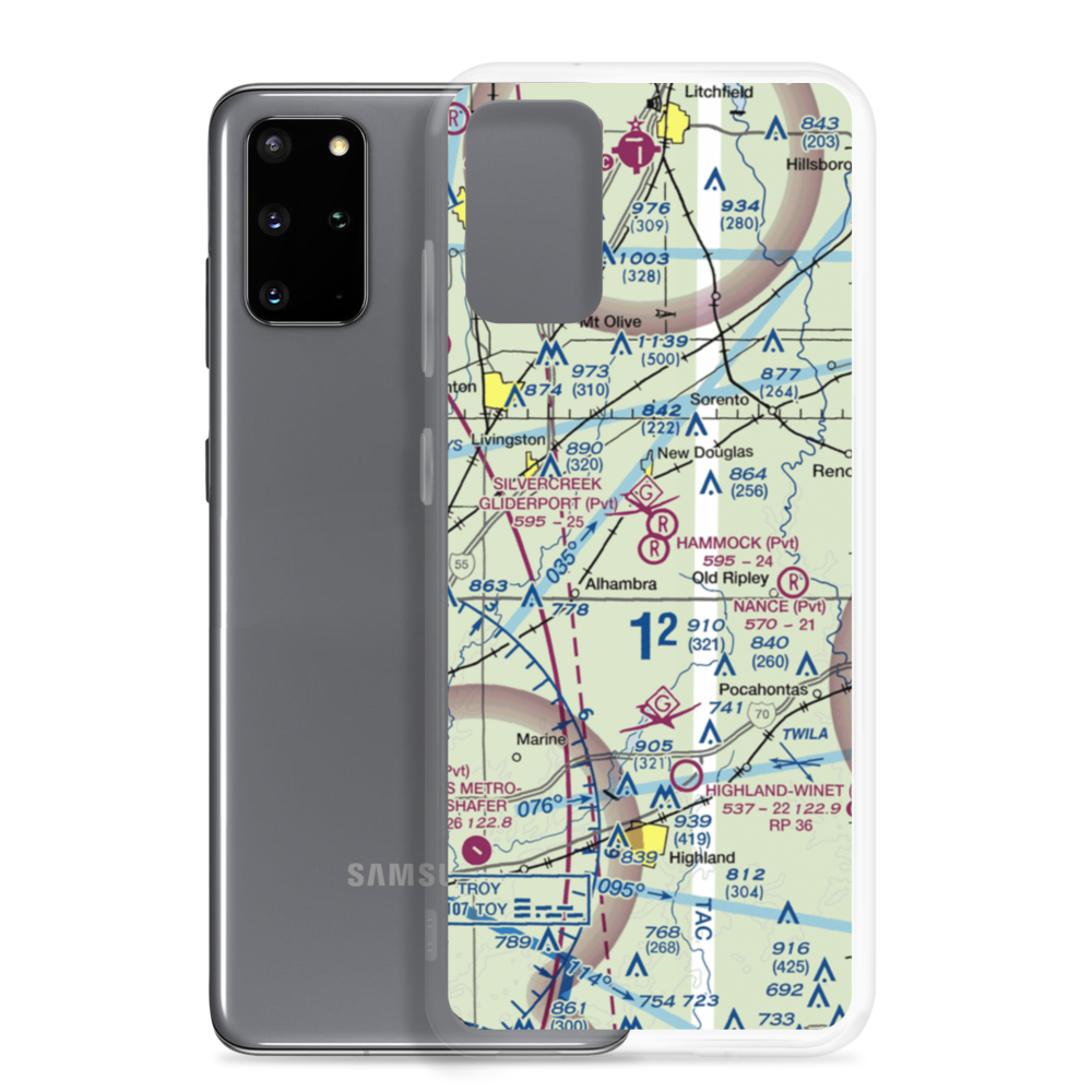 Hammock Field (7IS7) VFR Sectional Samsung Case Samsung Galaxy S20 Plus model shown