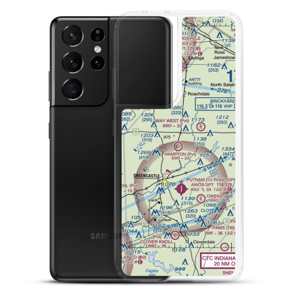Hampton Field (38II) VFR Sectional Samsung Case Samsung Galaxy S21 Ultra model shown