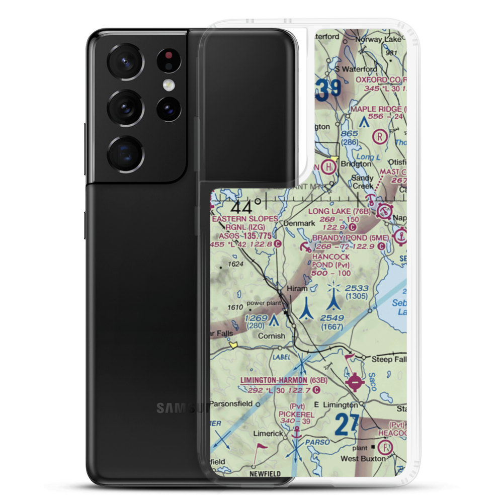Hancock Pond Seaplane Base (68JY) VFR Sectional Samsung Case Samsung Galaxy S21 Ultra model shown