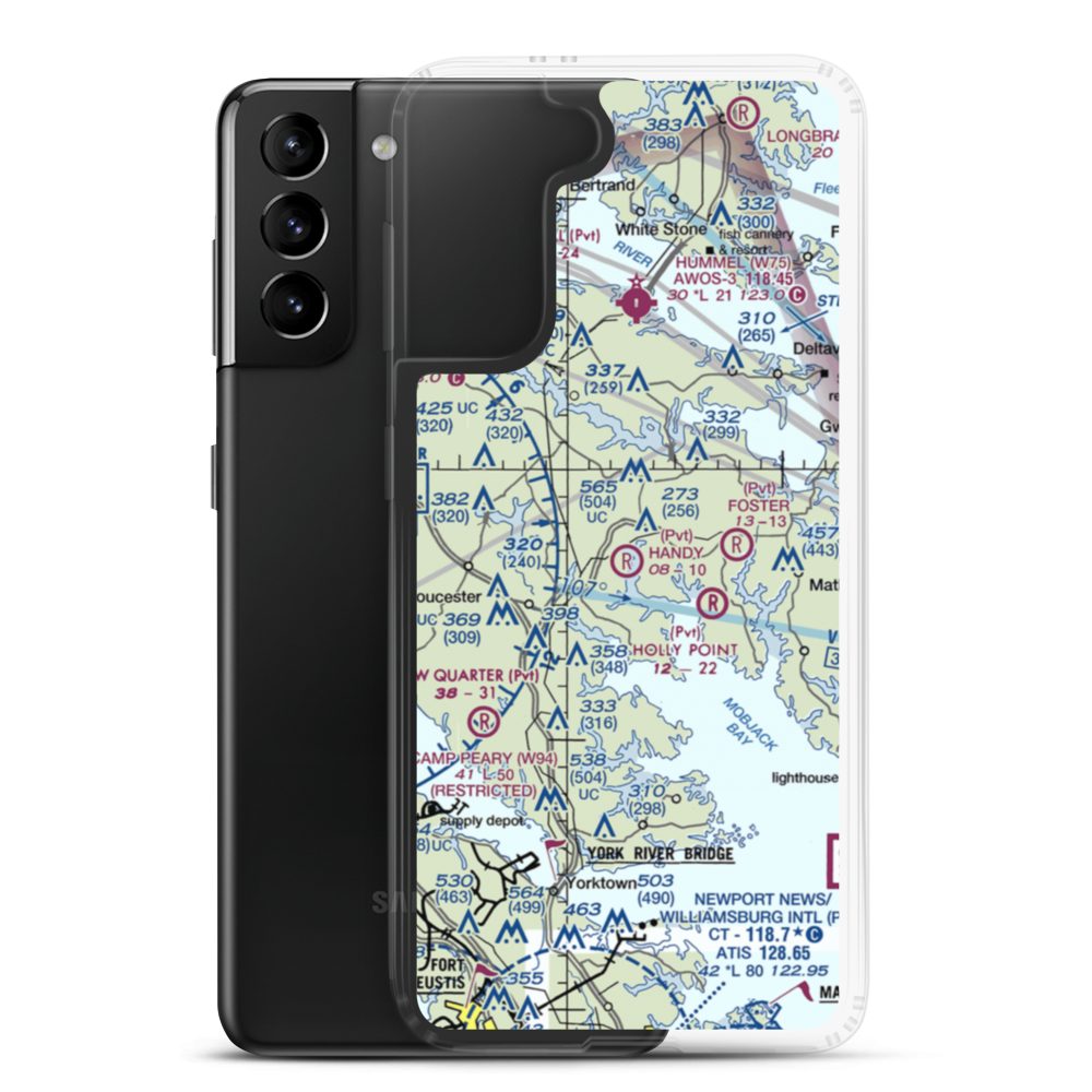 Handy Strip (0VA9) VFR Sectional Samsung Case Samsung Galaxy S21 Plus model shown