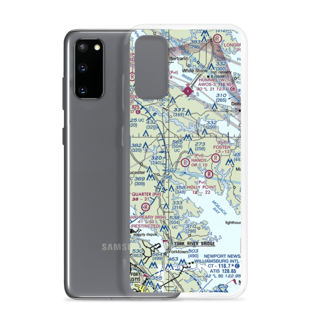 Handy Strip (0VA9) VFR Sectional Samsung Case Samsung Galaxy S20 model shown