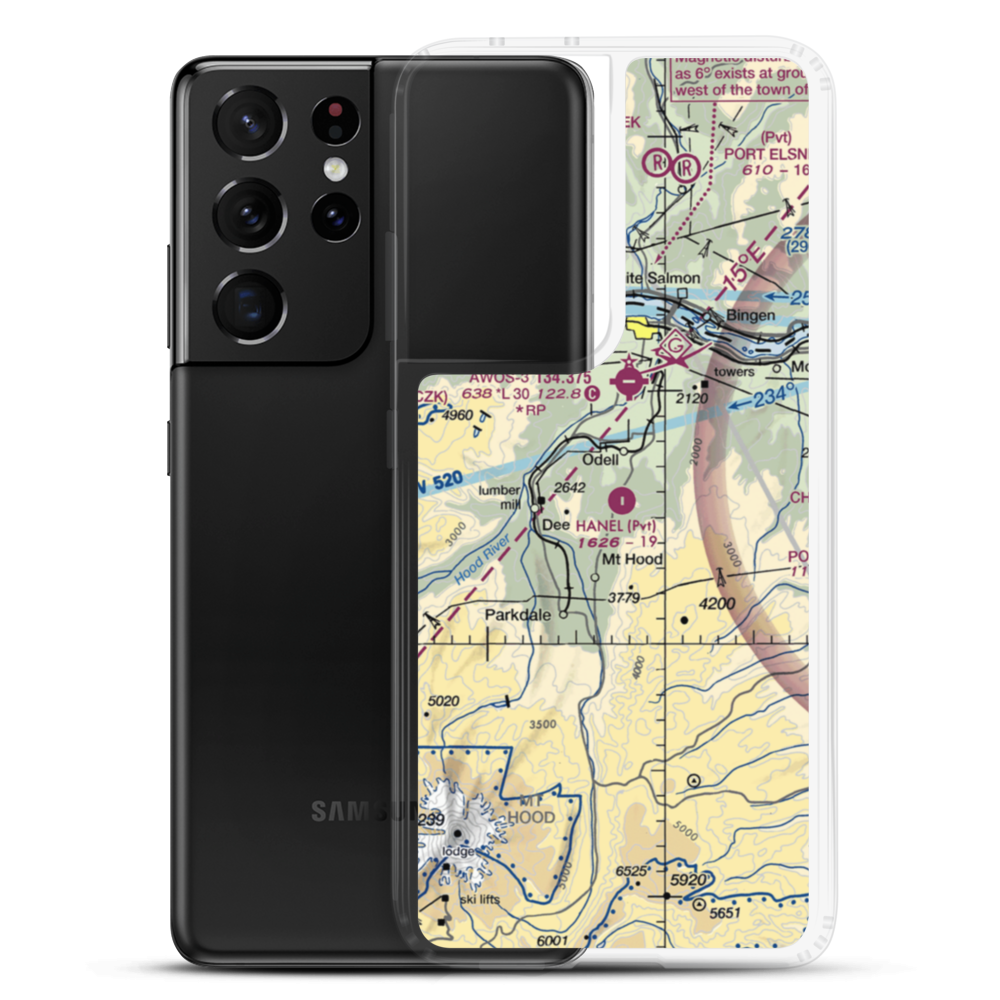 Hanel Field (0OR9) VFR Sectional Samsung Case Samsung Galaxy S21 Ultra model shown