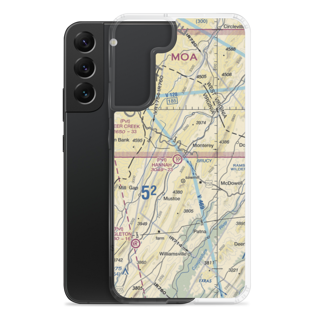 Hannah Field (7VA9) VFR Sectional Samsung Case Samsung Galaxy S22 Plus model shown